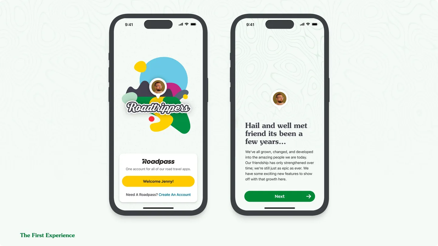 Redesigned three-tab navigation structure reflecting user intent